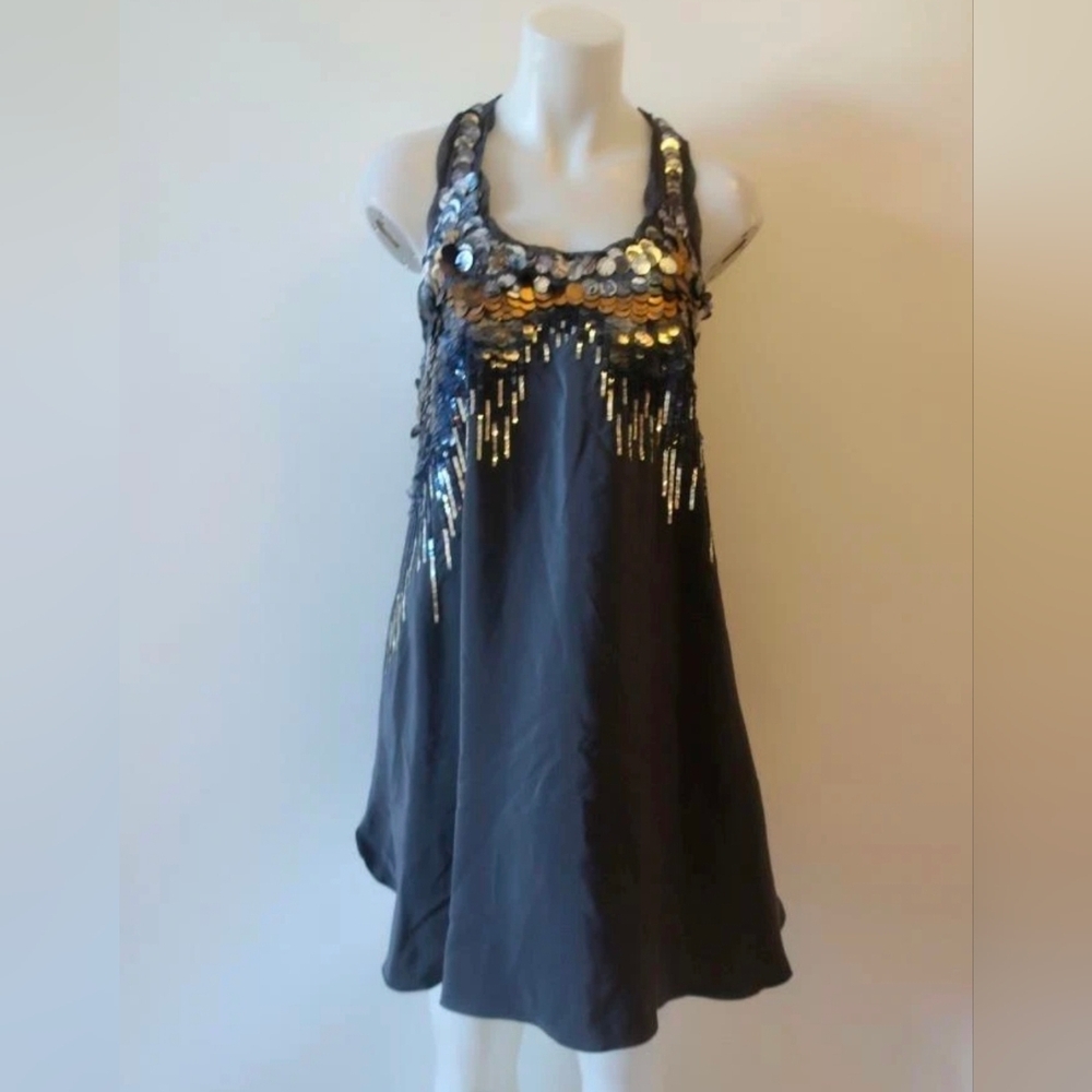 Rebecca Taylor Elegant Sequin Embellished Dress